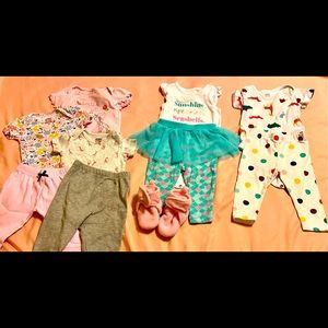 Bundle of baby girl clothes size 3-6 months